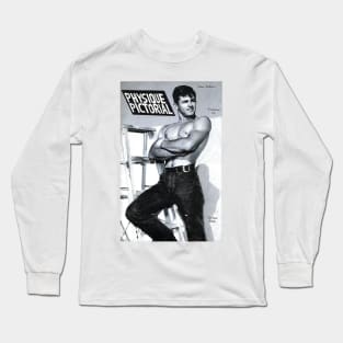 PHYSIQUE PICTORIAL - Vintage Physique Muscle Male Model Magazine Cover Long Sleeve T-Shirt